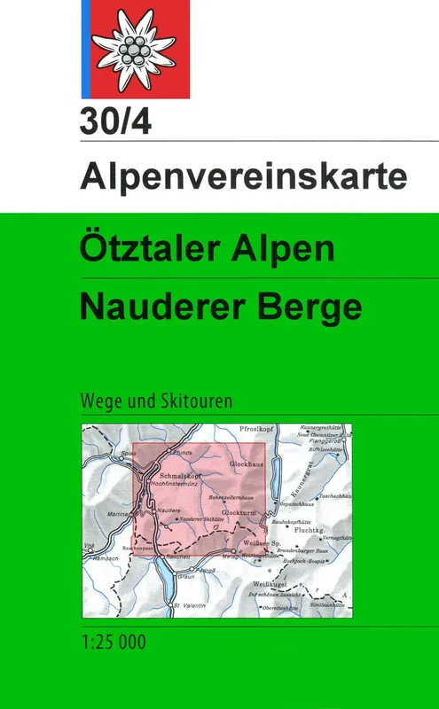 Markenprodukt DAV AV-Karte 30/4 - Ötztaler Alpen, Nauderer Berge