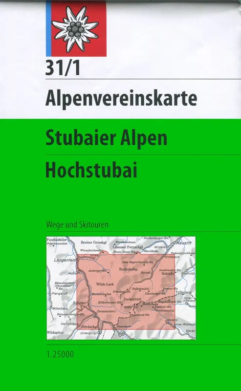 DAV AV-Karte 31/1 - Stubaier Alpen, Hochstubai Expressversand