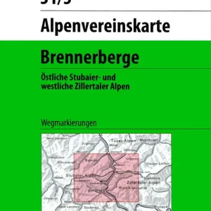 DAV AV-Karte 31/3 - Stubaier Alpen, Brennerberg Neue Ware