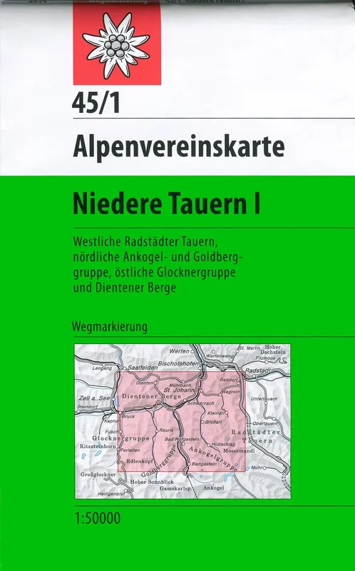 DAV AV Karte 45/1 - Niedere Tauern I Neue Ware