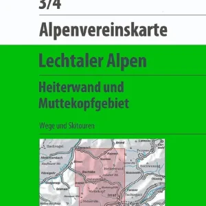 DAV AV-Karte 3/4 Lechtaler Alpen, Heiterwand Neue Ware