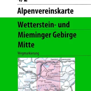 DAV AV-Karte 04/2 - Wetterstein-Mieminger Gebirge, Mitte Neue Ware
