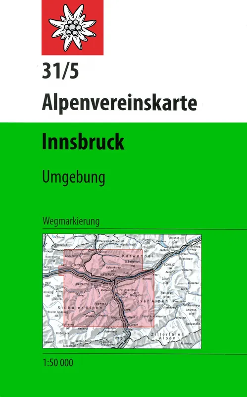 DAV AV-Karte 31/5 WEG - Innsbruck Umgebung Nur Heute