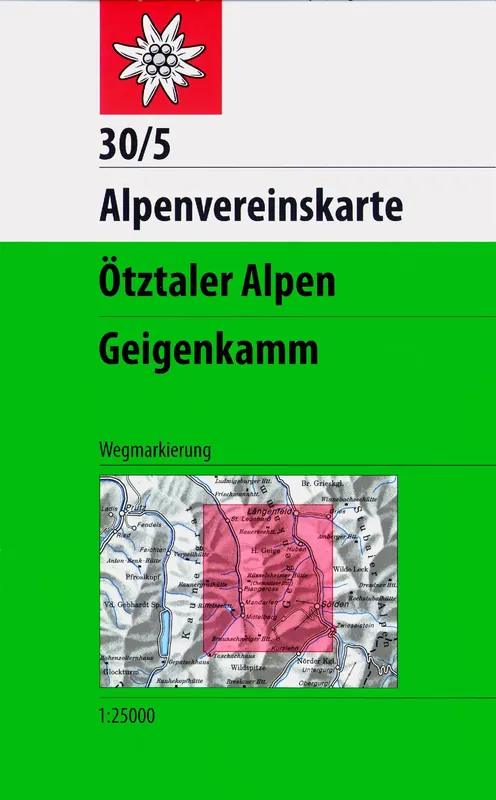 DAV AV-Karte 30/5 - Ötztaler Alpen, Geigenkamm Sichere Zahlung