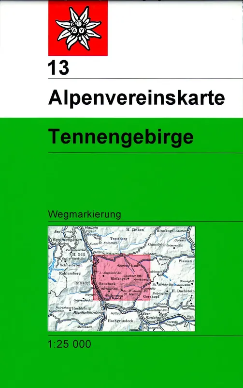 Nur Heute DAV AV-Karte 13 - Tennengebirge