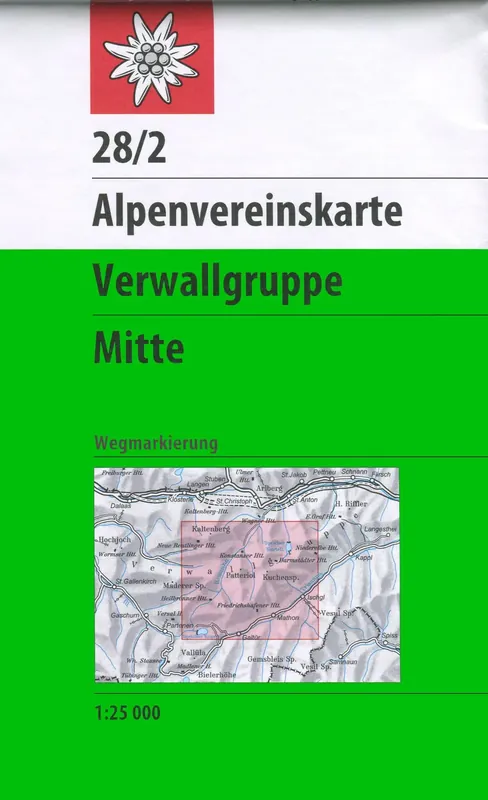 Solange Der Vorrat Reicht DAV AV Karte 28/2 - Verwallgruppe, Mitte