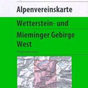 Wochenendangebot DAV AV-Karte 04/1 - Wetterstein-Mieminger Gebirge, West