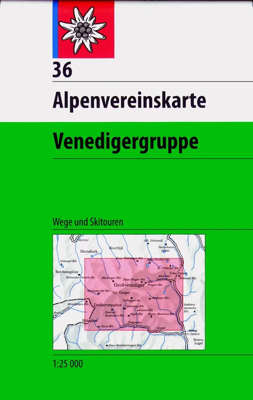 DAV AV-Karte 36 Venedigergruppe Preisreduziert