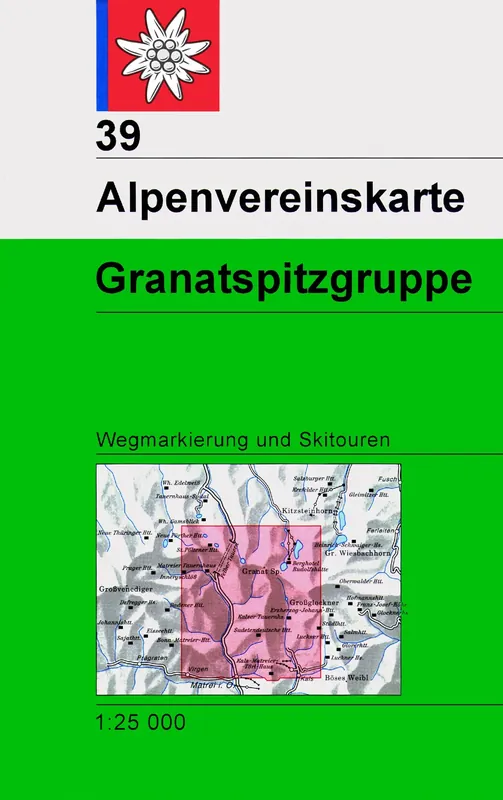 Bestseller DAV AV-Karte 39 Granatspitzgruppe