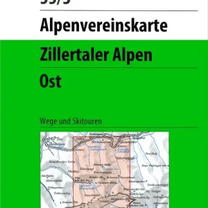 Markenware DAV AV-Karte 35/3 - Zillertaler Alpen Ost W/S