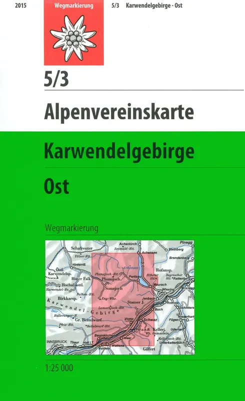 Solange Der Vorrat Reicht DAV AV-Karte 5/3 Karwendelgebirge, Ost