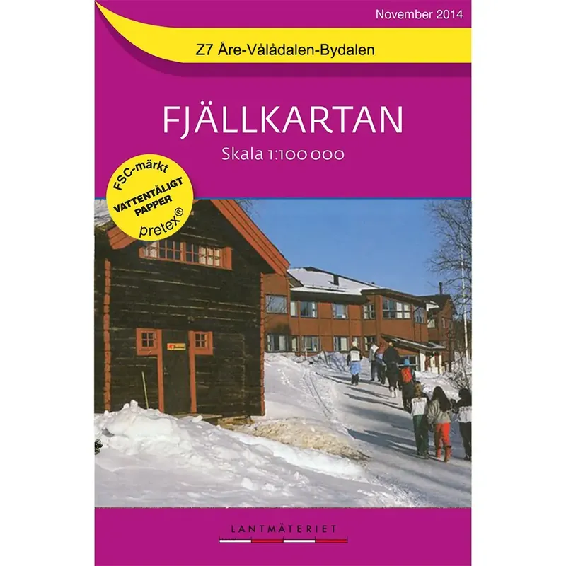 Lantmateriet Fjällkartan Z7 Are-Valadalen Meistverkauft