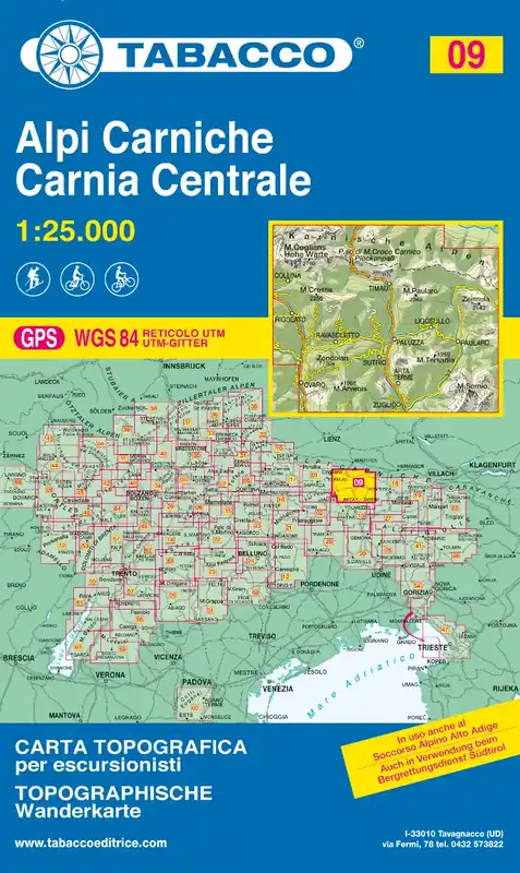 Direktkauf Tabacco WK 09 Alpi Carniche 25T