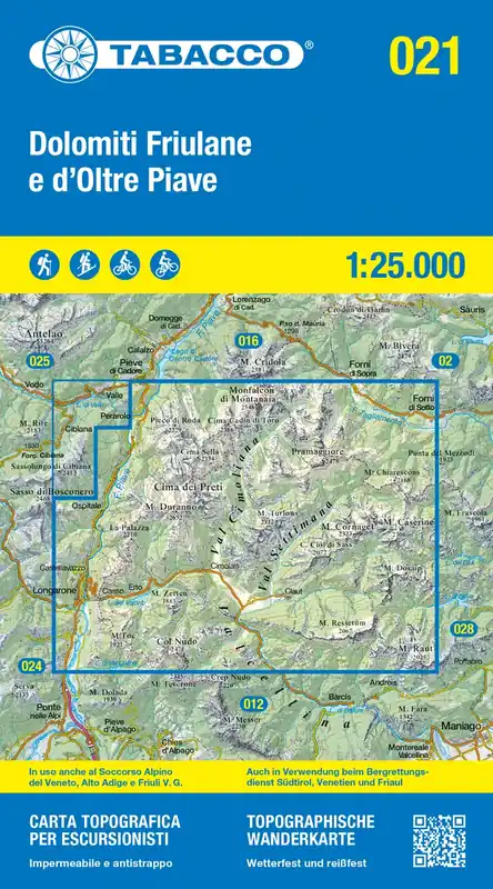 Sofort Bestellen Tabacco WK 21 Dolomiti Friulane 25T