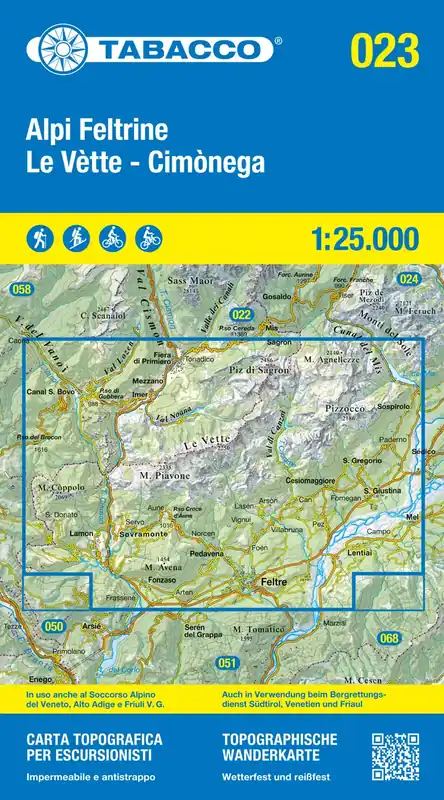 Versand Am Gleichen Tag Tabacco WK 23 Alpi Feltrine 25T