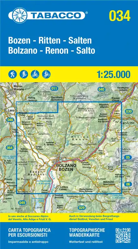 Tabacco WK 34 Bozen Ritten 25T Sofort Bestellen