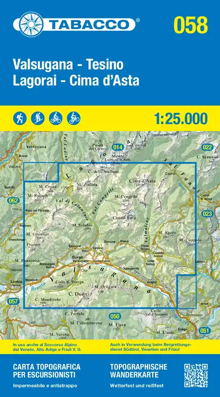 Neu Im Sortiment Tabacco WK 58 Valsugana 25T.