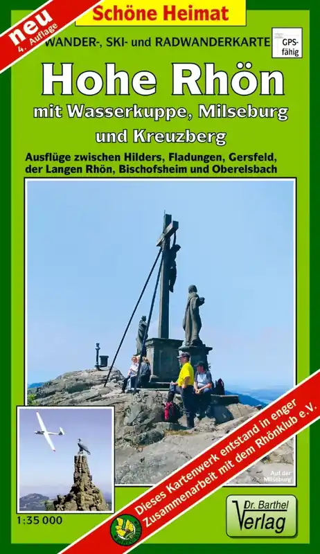 Verlag Dr. Barthel Hohe Rhön mit Wasserkuppe, Milseburg und Kreuzberg Direktkauf