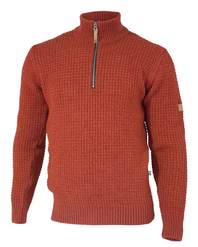 Ivanhoe of Sweden Moritz Half Zip-Red Clay Begrenztes Angebot