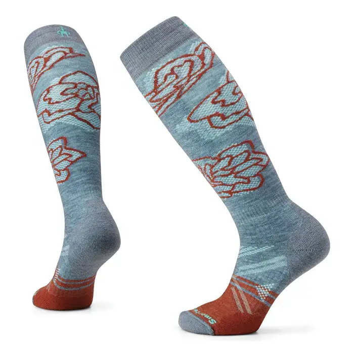 Smartwool Ski Full Cushion Pattern OTC W Pewter Blue Finale Aktion