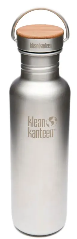 Super-Preis Klean Kanteen Reflect Trinkflasche 800ml bamboo cap - stainless