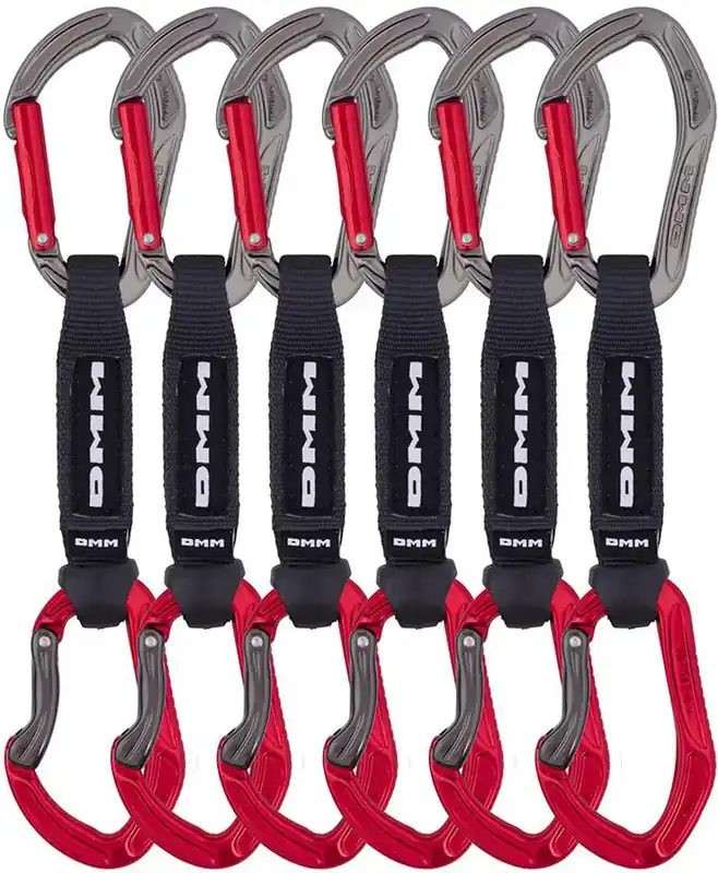 Top-Seller DMM Alpha Sport QD Expressset 6 Pack - titanium/red