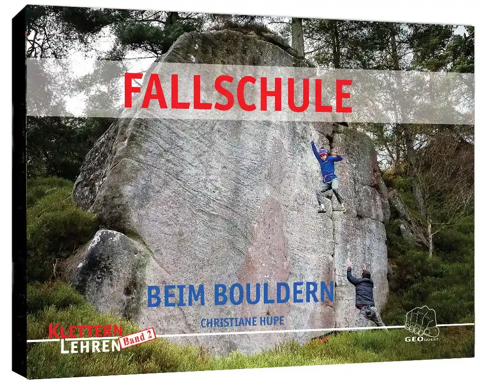 Zertifiziert Geoquest Fallschule beim Bouldern