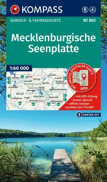 Kompass-Verlag WK Mecklenburgische Seenplatte Begrenztes Angebot