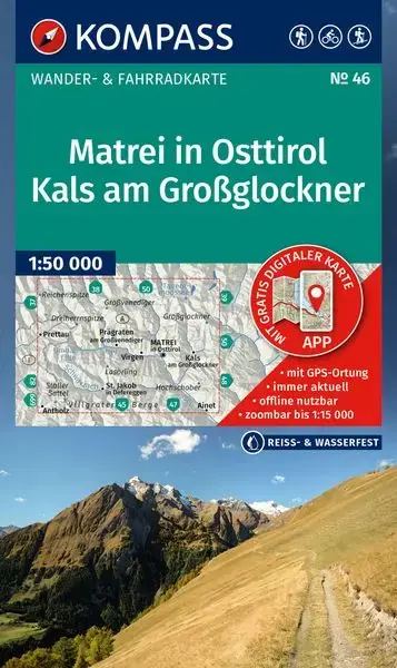 Kompass-Verlag Wanderkarte Matrei in Osttirol, Kals am Großglockner Bestseller