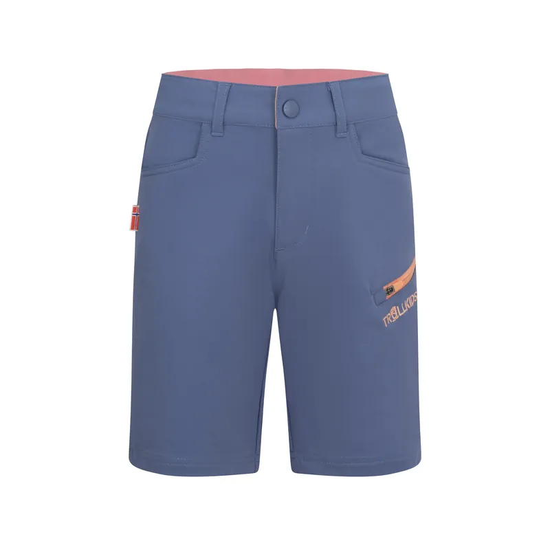 Trollkids Kids Haugesund Shorts Lotus Blue/Dahlia Preisreduziert