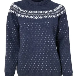 Ivanhoe of Sweden Sire Crewneck W Light Navy Markenware