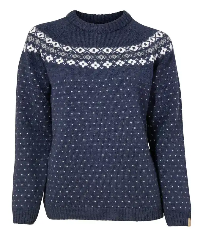 Ivanhoe of Sweden Sire Crewneck W Light Navy Markenware