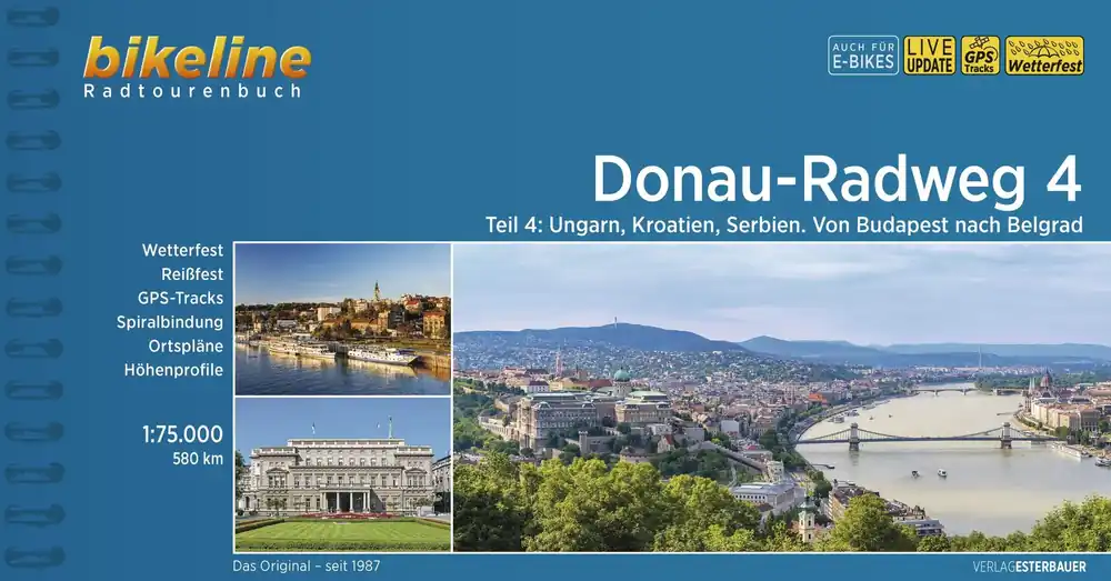Online Kaufen bikeline Donau Radweg 4 Budapest-Belgrad