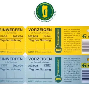 Abverkauf Sachsenforst Forststeig-Ticket