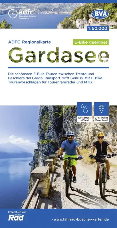 Begrenztes Angebot BVA BikeMedia ADFC-Regionalkarte Gardasee - 1 50.000