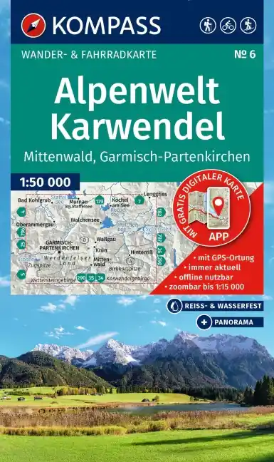 Heißes Angebot Kompass-Verlag WK 6 - Alpenwelt Karwendel