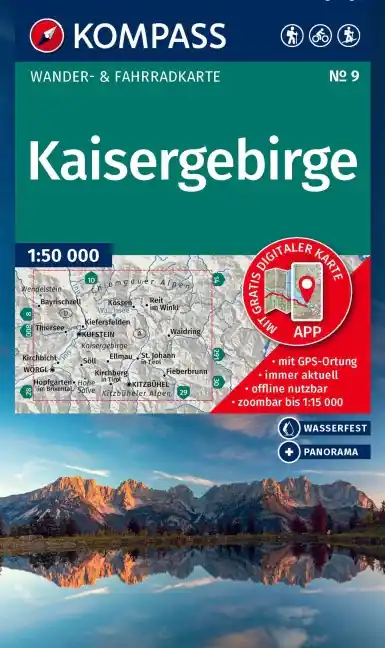 Direkt Vom Hersteller Kompass-Verlag WK 9 - Kaisergebirge