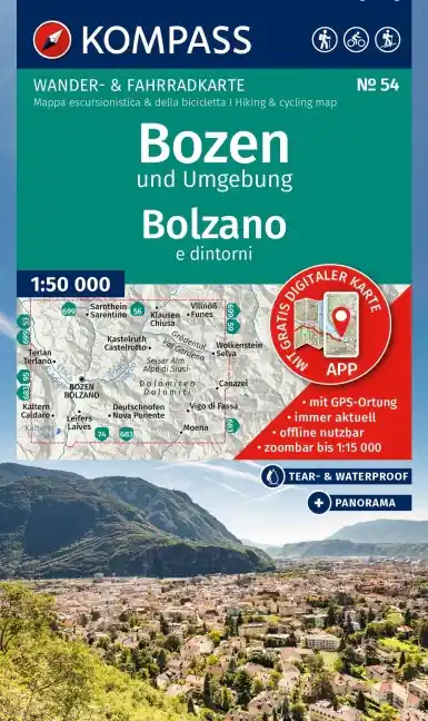 Kompass-Verlag WK 54 Bozen und Umgebung Online Kaufen