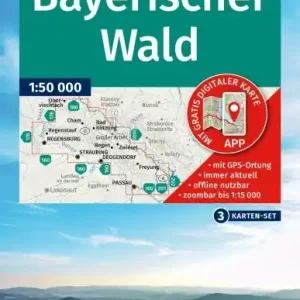Super-Preis Kompass-Verlag WK 198 Bayerischer Wald
