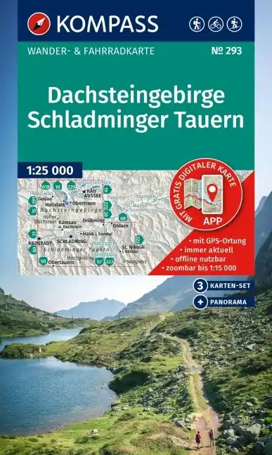 Kompass-Verlag WK 293 Dachsteingebirge, Schladminger Tauern Markenprodukt