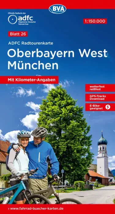 Preiswert BVA BikeMedia Oberbayern West / München Fahrradkarte